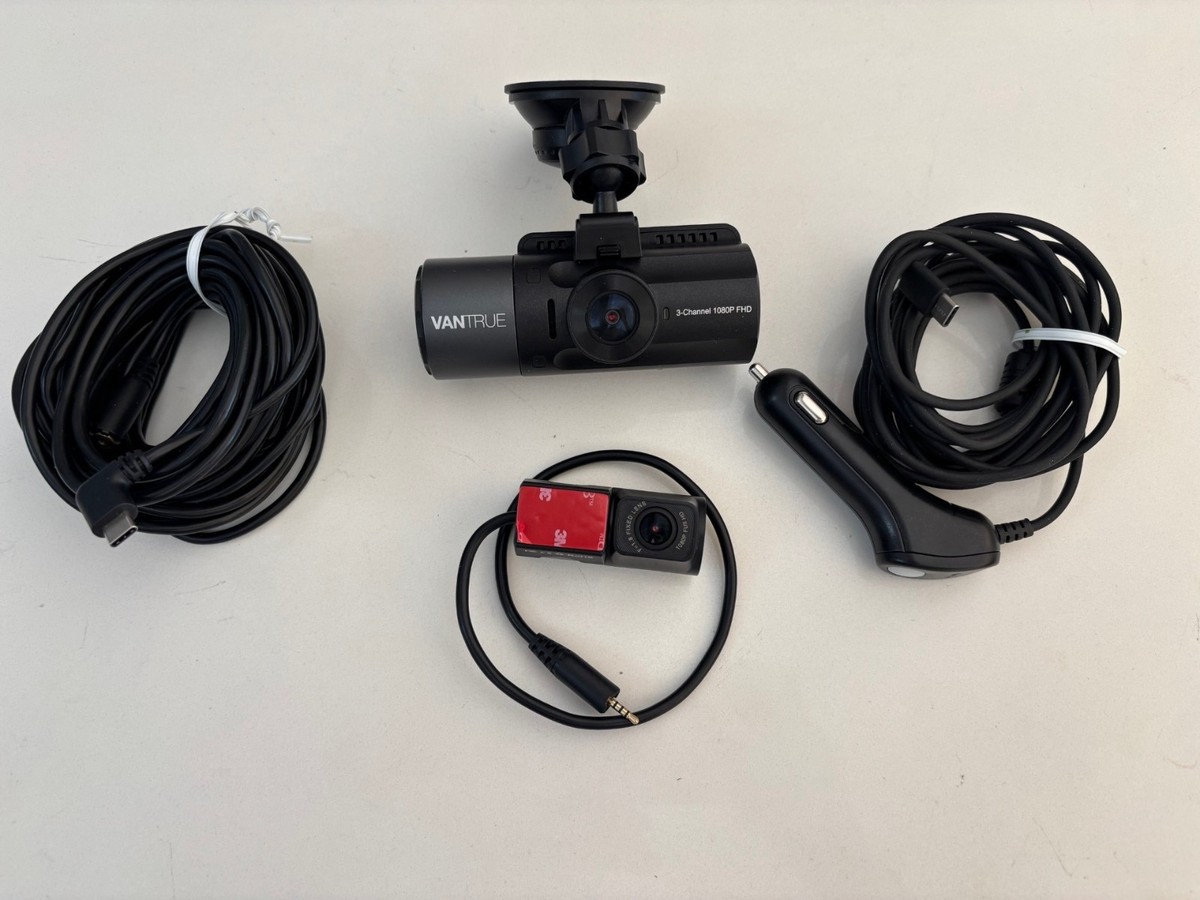 Vantrue N4 3-Channel Dash Cam System - Front, Interior, Rear w