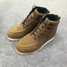 Brunt Marin Work Boots Mens Size 10.5 Brown Leather Moc Toe EH ASTM F2892-18