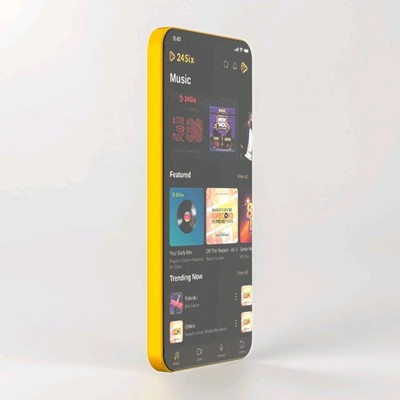 24Six Family Player2 Super Thin 64GB Black and Orange Kosher Media Player