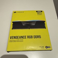 Corsair Vengeance RGB DDR5 32GB (2x16GB) 6000MHz RAM Intel XMP Brand New Sealed