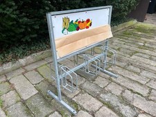 FAHRRADSTÄNDER MIT WERBESCHILD FÜR 6 FAHRRÄDER WERBUNG RADSTÄNDER LADEN GESCHÄFT