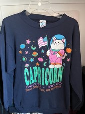 Vintage Capricorn Astrology Zodiac Sign Cat B...