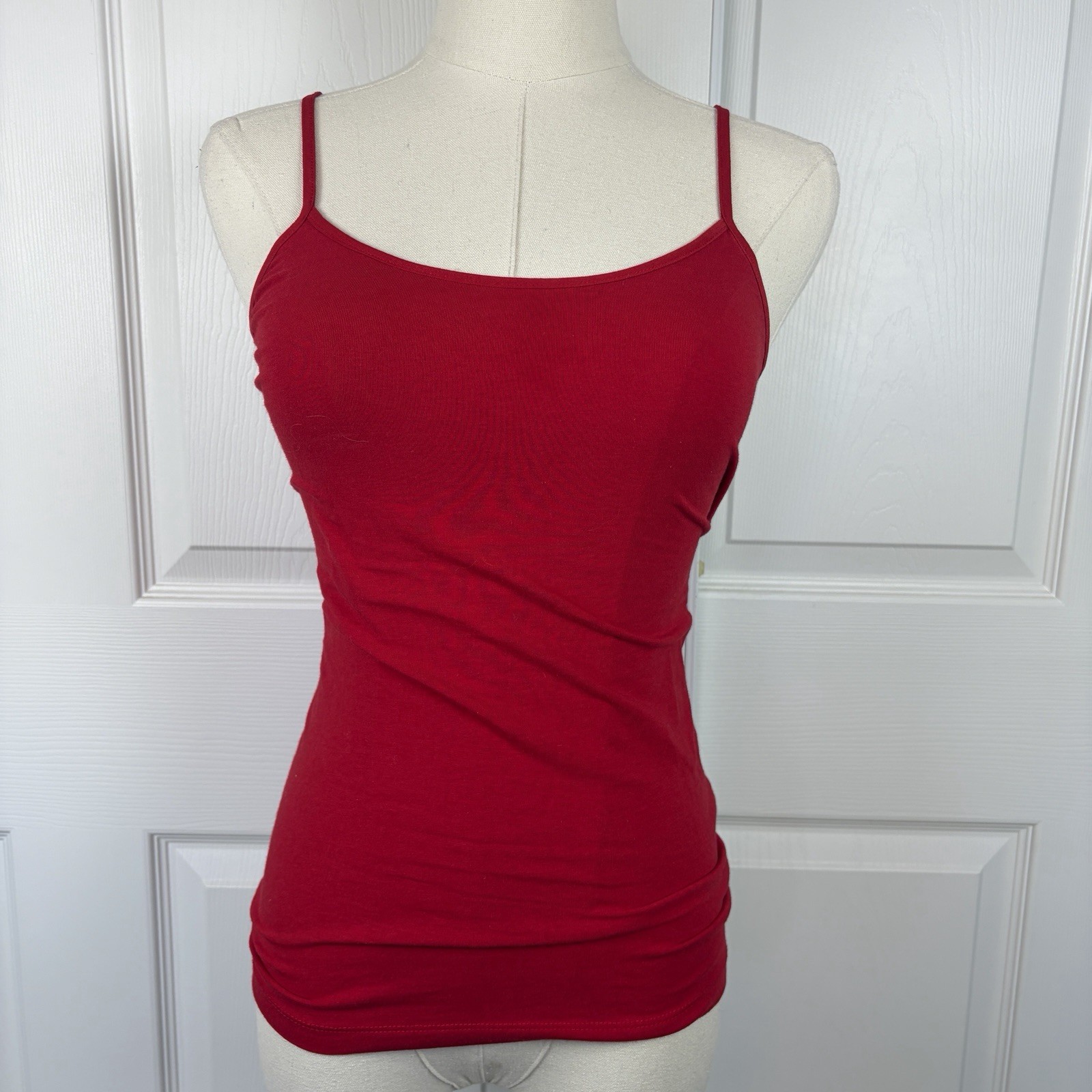 Time and Tru Womens Adjustable Strap Cami XS 0-2 New with Tags Brilliant Red