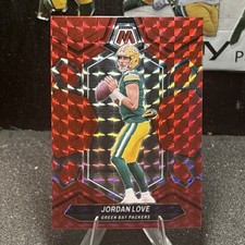 2024 Panini Mosaic Football Jordan Love Red Mosaic 