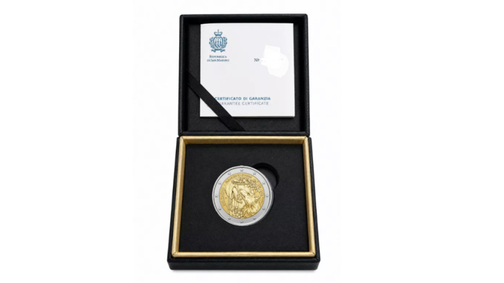 PRÉVENTE Coffret BE 2 euro Saint-Marin 2026 800 ans mort Saint François d'assise