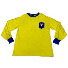 Vintage MANSFIELD TOWN 1960s Home Shirt S Retro 1961-1967 Toffs Strip Top Jersey