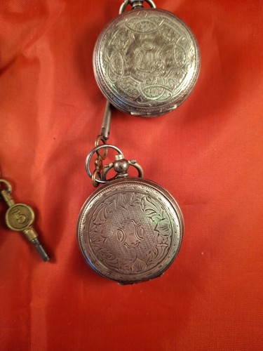 Solid Silver Ladies Pocket Watches Untested For Parts 1 - Picture 7 of 16