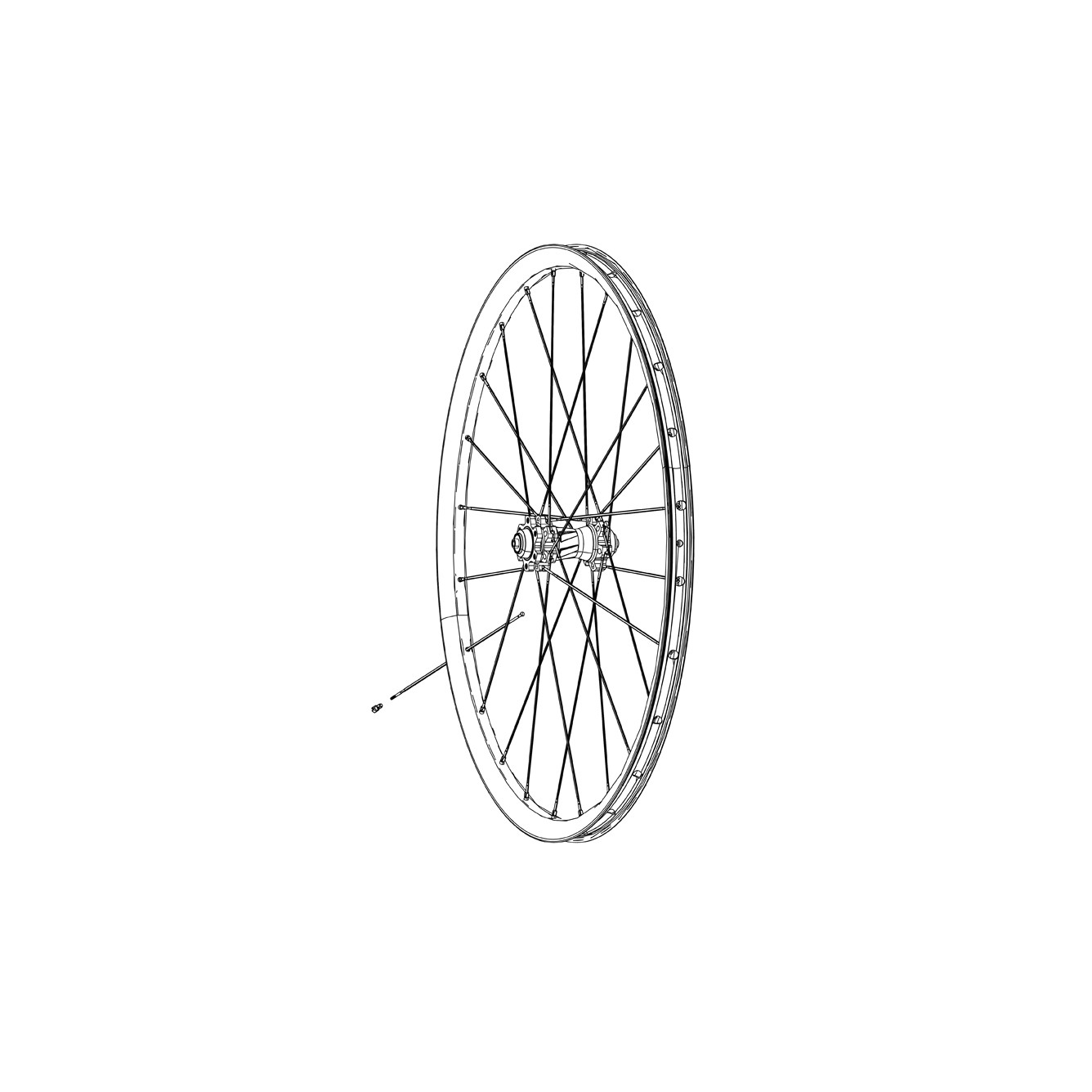 Zipp Spare Spokes Nipples Washers 3-Pack Cx-Ray J-Bend External Black Black 28 4690₽