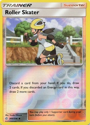 Pokemon Roller Skater Reverse Holo SM - Cosmic Eclipse #203/236 NM