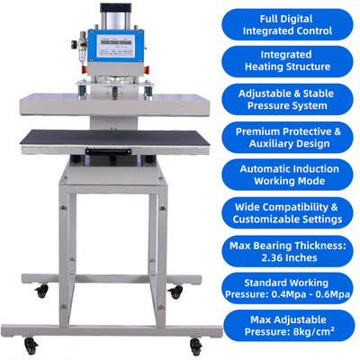 24x32Single Station Pneumatic Heat Press Machine 220V Digital Integrated Control