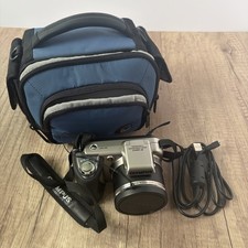 Olympus SP-600UZ 12MP Digital Camera 15x Zoom Silver Black w/ Bag  Cord Tested