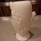 Vintage Royal Haeger Vase Wheat White 10”