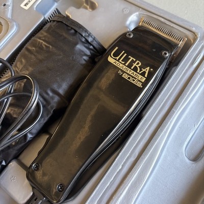 Andis Ultra Adjustable MC-2 Trimmer Clipper With Guards & Case TESTED, WORKS