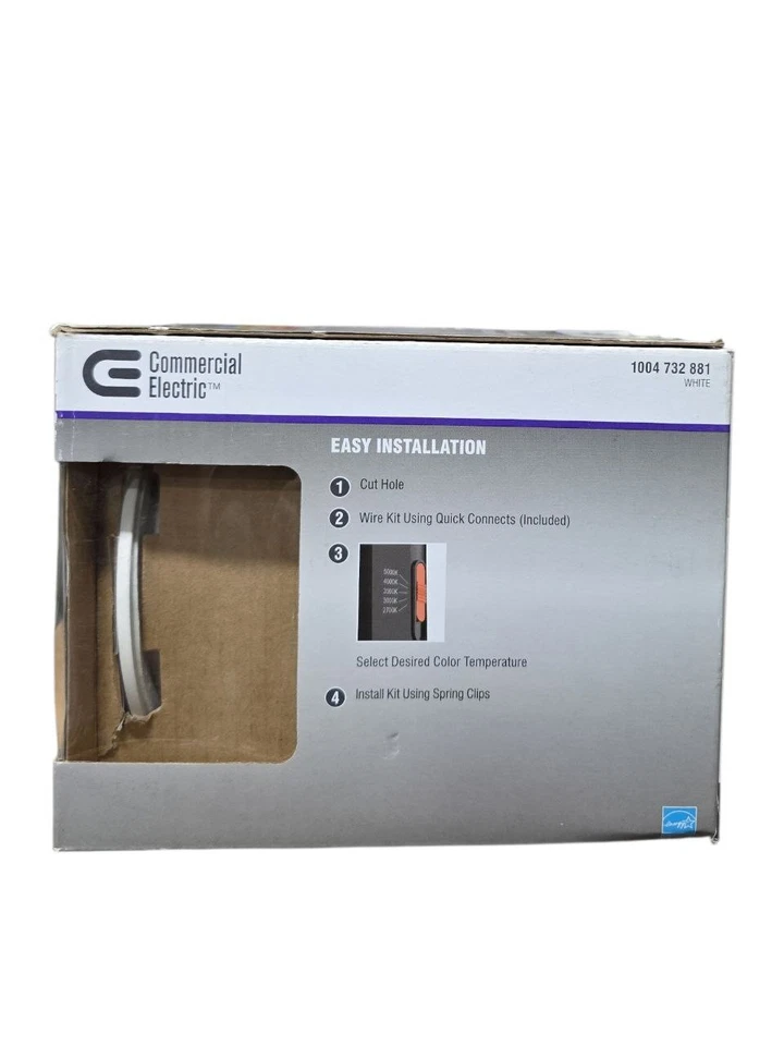 Eléctrico comercial 3 pulgadas LED integrado empotrado blanco blanco 2700K - 5000K Foto 4 de 4