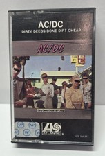AC/DC-Dirty Deeds Done Dirt Cheap Cassette, 1976, Atlantic CS 16033