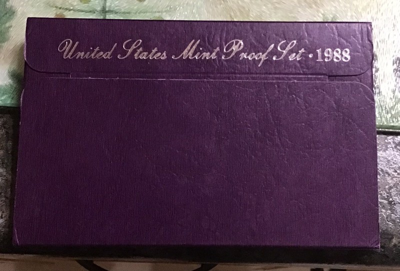1988 Clad Proof Set U.S. Mint Original Government Packaging-Some Toning