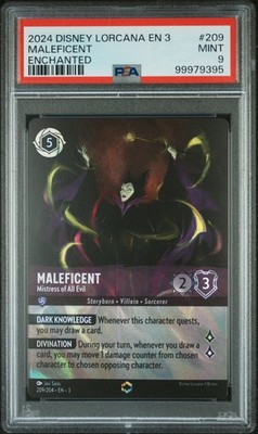2024 ENCHANTED #209 MALEFICENT - MISTRESS OF ALL EVIL PSA 9