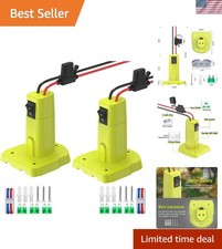 Durable 2-Pack Battery Converter for Ryobi 18V with 30A Fuses Terminals