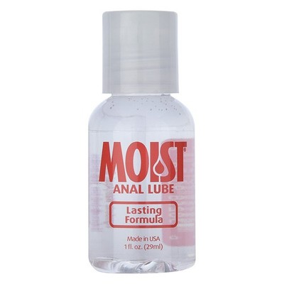 Moist Anal Lube Lasting Formula Water Based Lubricant 1 oz