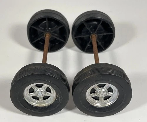 Structo 5 Spoke Set Of 4 Wheels Tires Axle Assembly Parts Restore Custom