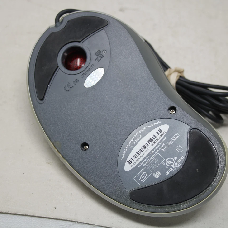 Microsoft Trackball Explorer 1.0 PS2 USB Optical Trackball - Image 4 of 4