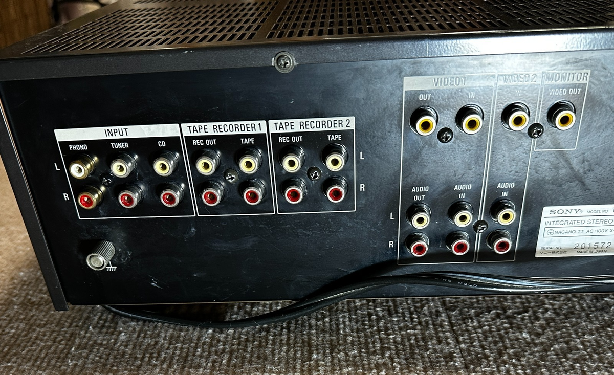 SONY TA-F333ES Integrated Stereo Amplifier AC100V 50Hz/60Hz Black