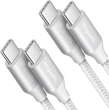 etguuds White USB C to USB C Cable 3ft, 2-Pack 60W USBC to USBC Cord, Type C ...