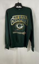 Vintage 90s Pro Player Green Bay Packers 96-97 NFC Champions Sweatshirt Sz L