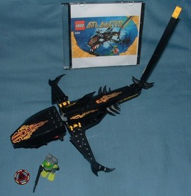 ATLANTIS, GUARDIAN OF THE DEEP SET 8058 & WRECK RAIDER 8057 - LEGO - 2010 - USED