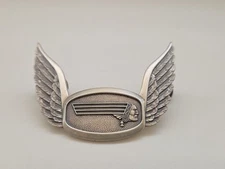 WESTERN AIRLINES Pilot Cap Badge 4th issue Sterling LGB