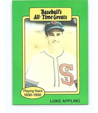 1987 Hygrade All-Time Greats Luke Appling #NNO