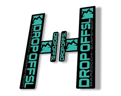 Marzocchi Drop Off SL Suspension Sticker Decal Kit Adhesive Dolphin