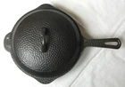 Griswold Cast Iron #5 Hammered Hinged Skillet with Matching Lid - Excellent⭐