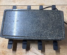 Severin RG 2374 Raclette schwarz/edelstahl 8 Pfännchen Naturgrillstein 1500W top