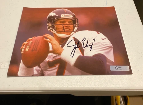 John Elway 8x10 Autographed Photo With COA