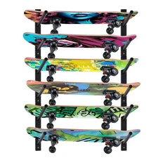 Skateboard Wall Mount, Snowboard Wall Mount Display, Horizontal Ski Wall Rack...