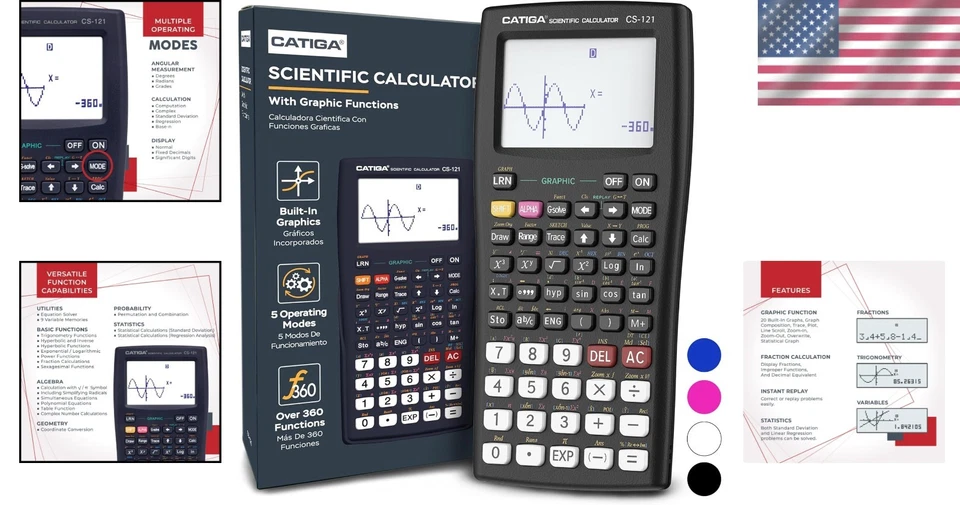 Graphing Scientific Calculator, High School College CS-121 - Image 2 of 4