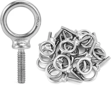 Eye Bolt, 50 Pack 1/4"-20 X 1  Stainless Steel Lifting Ring Threaded Eyebolt Mac