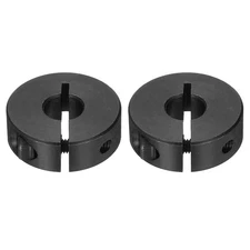 2Pcs 10mm Bore 30mm OD 10mm Thickness Single Split Shaft Collar Clamp