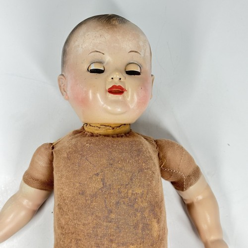 Antike Puppe 18 Zoll groß Ideal USA mit Schlafaugen Stoffkörper ***LESEN - Bild 17 von 20
