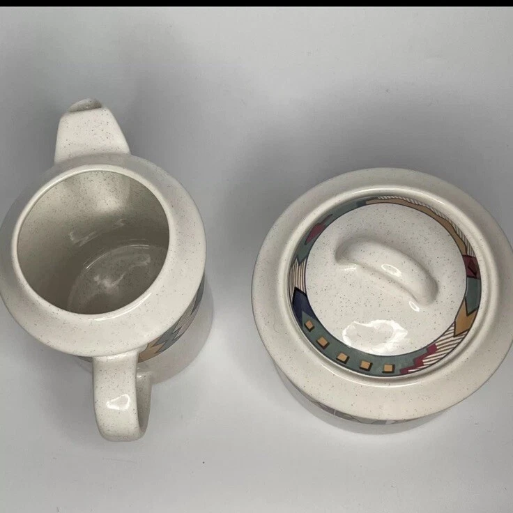 Винтажная крышка для сахарного сливочника Studio Nova Deer Run 3 шт. Southwestern Aztec Discont - Изображение 2 из 4