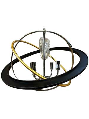 Artcraft Lighting, CL15114, Cosmic 4 Light, 21 inch, Dark Bronze, Chrome, Satin