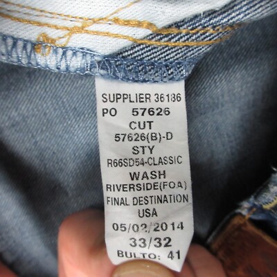 Ralph Lauren 初期タグ 33×32 made in USA Polo Ralph Lauren Jeans Mens 36x30 (Tag 33x32) Blue Faded Denim