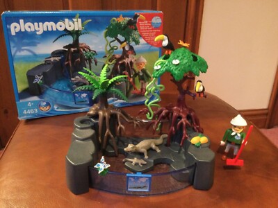 Playmobil Zoo Alligator set 4463 Caiman Basin Rare Retired Boxed  VGC UK