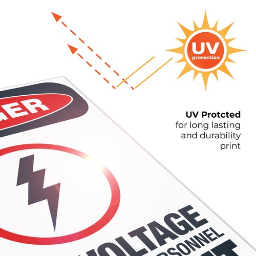 High Voltage Unauthorised Personnel Keep Out Sign, OSHA Gefahrenschild, (SI-3802) - Bild 85 von 86