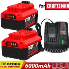 20Volt For Craftsman V20 6.0Ah Li-ion Battery / Charger CMCB205 CMCB204 CMCB202