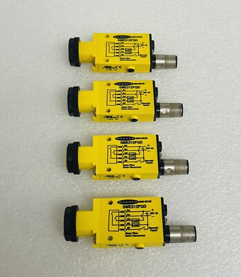 Banner MINI-BEAM SME312FQD Fiber Optic Amplifier Qty: 4