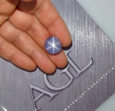 26.27 Carats High Quality Star Sapphire * AGL CERTIFIED NO HEAT, EXCELLENT STAR*