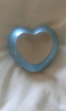 NEW CREMATION URN ASHES KEEPSAKE FUNERAL ASHES HEART SHAPED STANDING BLUE