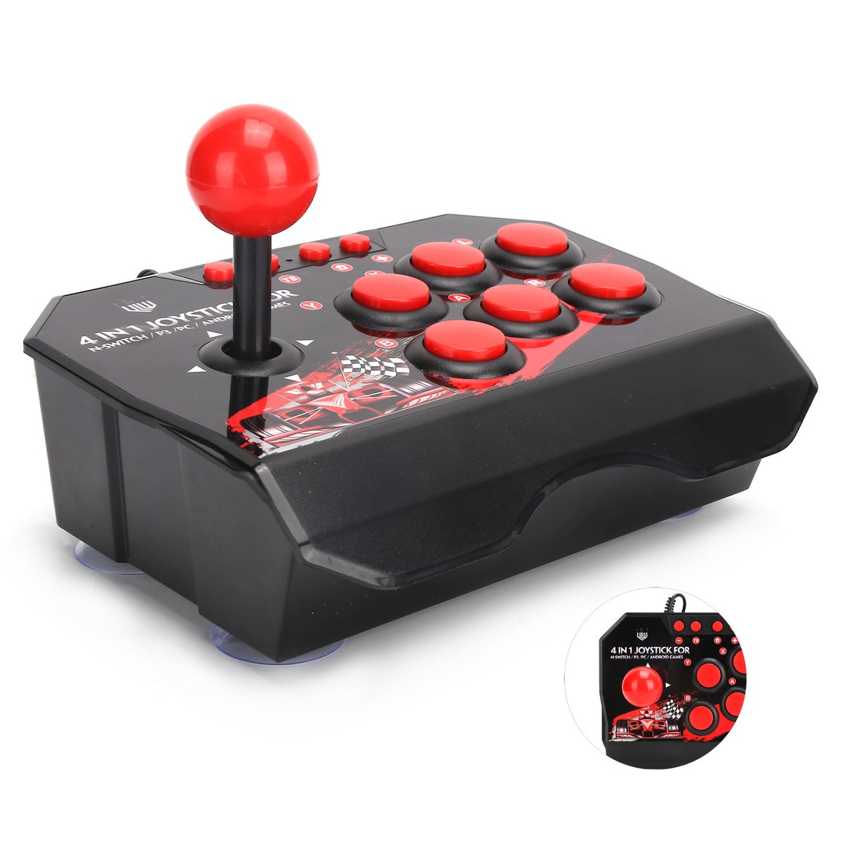 Wired Joystick Arcade Fight Stick Games Controller